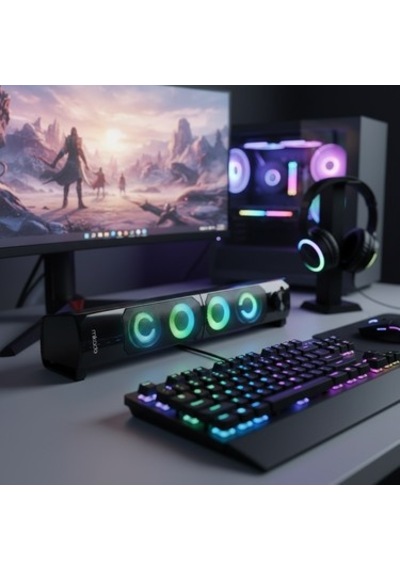 Rgb Aydınlatmalı Usb Soundbar, 3w Ses Gücü İle Eğlence