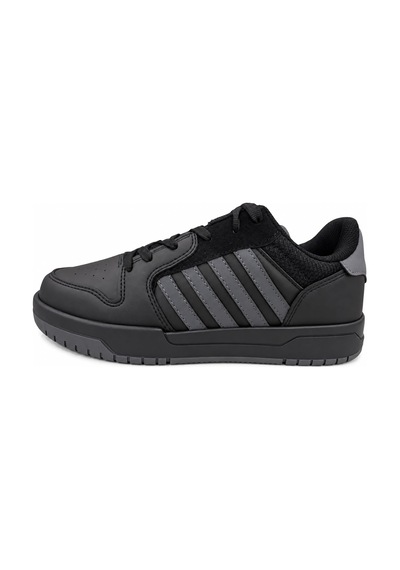 Papucumun Dünyası Lambırlent Unisex Bağcıklı Şeritli Hafif Konforlu Sneaker siyah