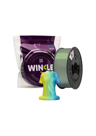 Winkle Pla Silk Multicolor Filament Blue-yellow 1.75mm 1 Kg