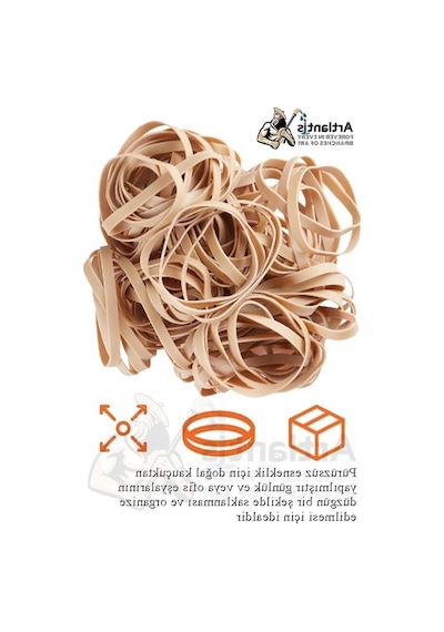Kalın Ambalaj Lastiği 50 Gr 25 Li 1 Paket%100 Kauçuk 64x6mm Geniş Büyük Paket Lastik Kasa Poşet Taşıma Lastiği