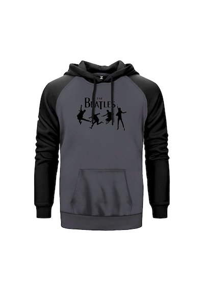 The Beatles Multimedia Gri Renk Reglan Kol Sweatshirt Gri