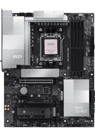 Msı Pro X870e-p Wıfı-7 Ddr5 8200mhz Oc Hdmı Dp Pcıe 16x V5.0 Am5 Atx