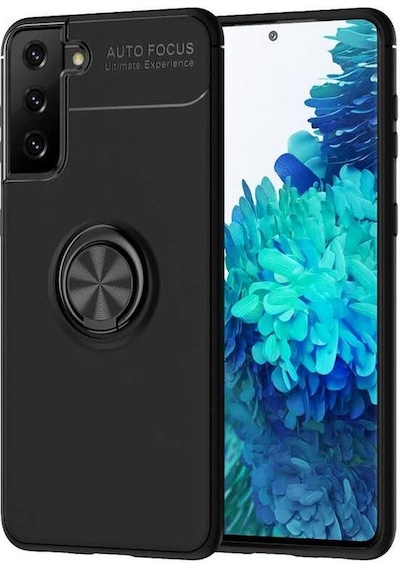 Samsung Galaxy Uyumlu S21 Plus Kılıf Yüzüklü Kamera Korumalı Range Ring Silikon Kılıf