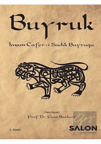 Buyruk-İmam Cafer-i Sadık Buyruğu - Fuat Bozkurt - Salon Yayınları