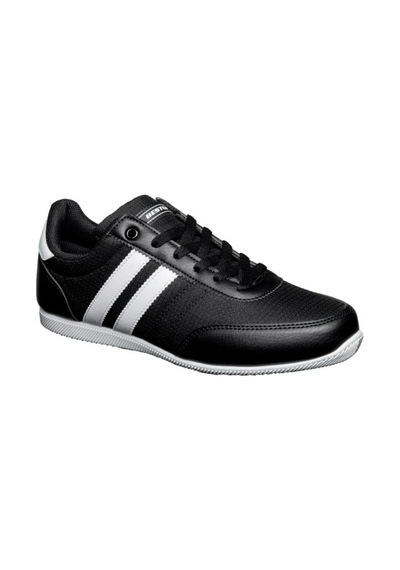 Best Of 2086-26 Cilt Deri Anatomik Erkek Sneaker Siyah Beyaz Siyah