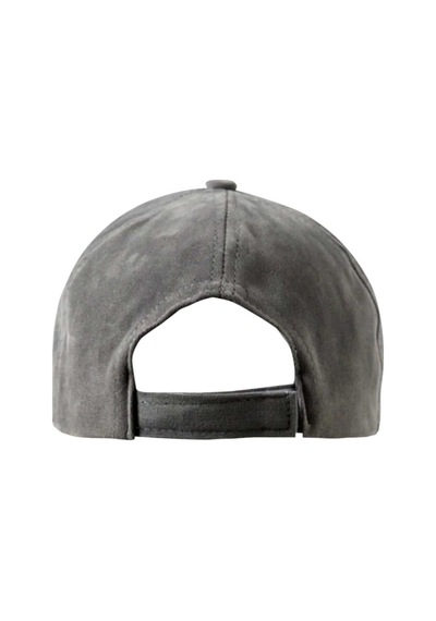 Uniquetrenders Unisex Vegan Süet Şapka Gri