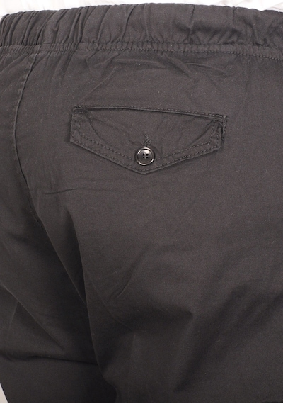 Mode Xl Büyük Beden Erkek Keten Kargo Jogger Valencia 21911 Siyah 001
