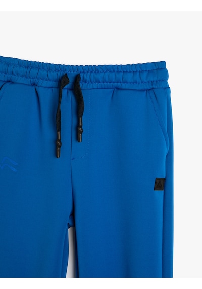 Koton Jogger Eşofman Altı Cep Detaylı Beli Bağlamalı Saks 5wkb40111tk Saks Mavi