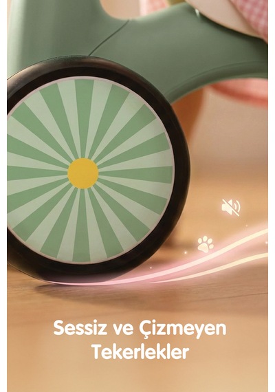 Işıklı Ve Müzikli 4 Tekerlekli İlk Denge Bisikletim Yeşil