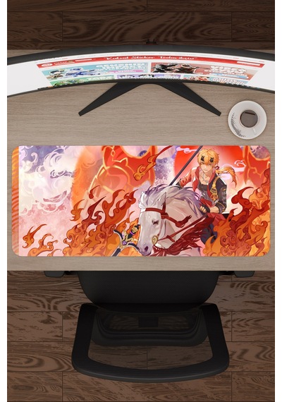 Thoma Genshin Impact Anime Oyuncu V3 - 70x30 Xl Gaming Mouse Pad Fare Altlığı