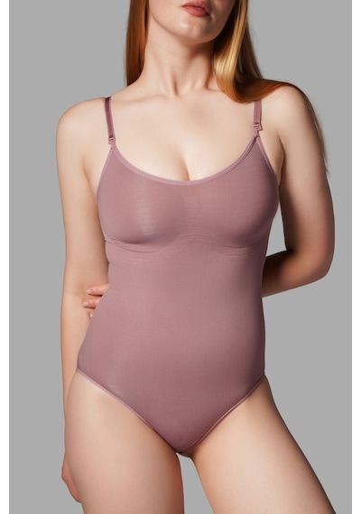 Alt Tarafı Çıtçıtlı Zıbın Korse Seamless 9051 Gül Kurusu