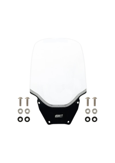Gp Kompozit Honda Forza 250 2021-2025 Uyumlu Baskılı Ön Tur Camı Şeffaf 62 Cm
