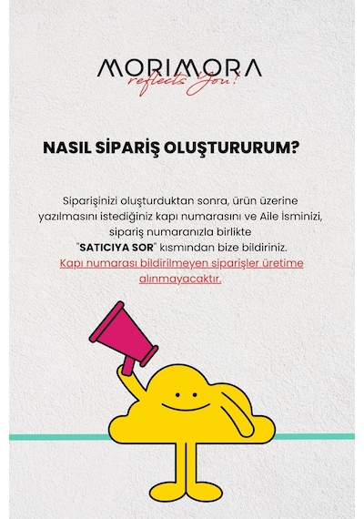 Kişiye Özel Modern Metal Daire Kapı Numarası Tabelası