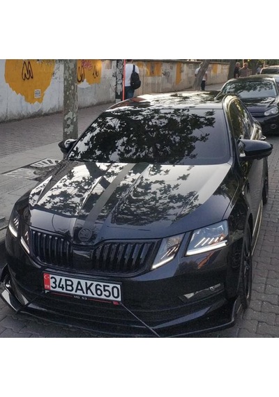 Sts Oto Aksesuar Skoda Superb Mk3 2015-2021 Batman Yarasa Ayna Kapağı Piano Black Abs Plastik (01)
