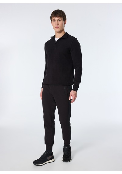 Jeep Siyah Erkek Dik Relaxed Düz Sweatshirt J4wm-swt4281 Çok Renkli