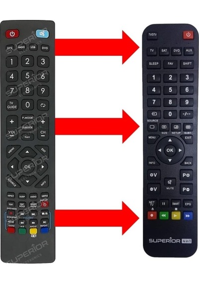 Lc-22cfe4000e / 24che4000e / 55cfe6452e Lcd Led Smart Tv Kumandası