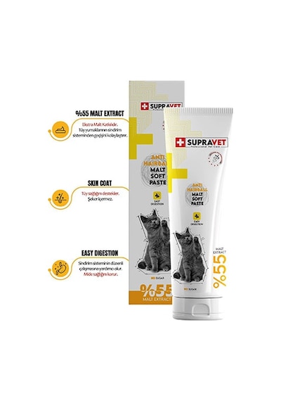 Supravet Hairball Tüy Yumağı Kedi Malt Macunu 30 Gr 276-75001.01