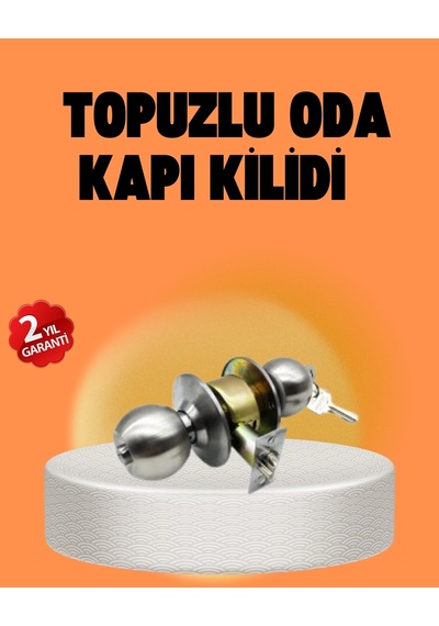 Buğz Mat Renk Topuzlu Kapı Kilidi Giriş Tipi
