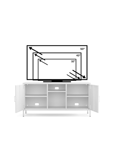 Pera Tv Ünitesi, Tv Dolabı,2 Kapaklı, Açık Raflı 130,50 X 40 X 64,50 Cm Ral 9016 Beyaz Pera Tv Ünitesi, Tv Dolabı,2 Kapaklı, Açık Raflı 130,50 X 40 X 64,50 Cm Ral 9016 Beyaz