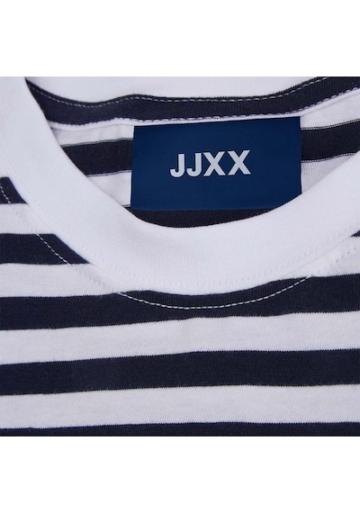 Jjxx Anna Ss Reg Every Stripe Kadın Beyaz Tişört