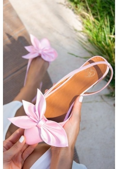 Fox Shoes Pudra Kadın Babet H726809004 Pudra
