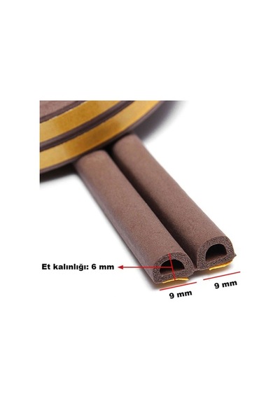 Kapı Pencere Bandı Fitili Yapışkanlı Soğuk Izolasyon Bant 3x2 6 Metre Kahverengi 1 Kapı İçin İdeal Diğer