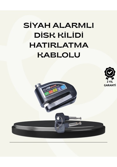 Zenvia Çift Modlu 110db Alarmlı Disk Kilidi Suya Dayanıklı Znv2026