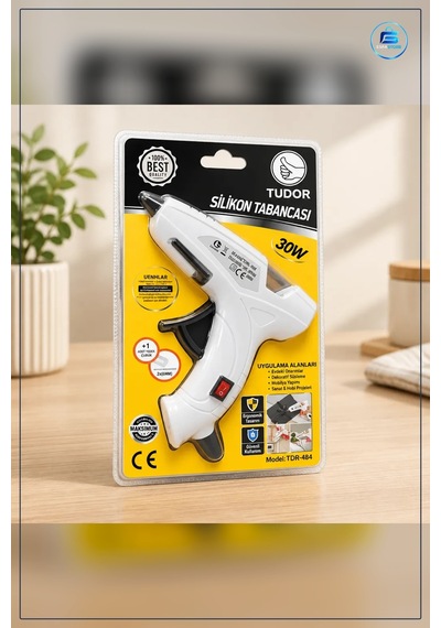 Silikon Tabancası 30 W İnce Gövdeli Sıcak Uygulama Yedek Çubuklu