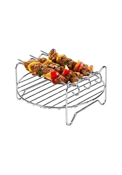 Baker Home 4 Adet Paslanmaz Çelik Izgara Şişi, 21 Cm, Airfryer Izgara Şişi, Kebap Şişi, Et Şişi, Et Ve Sebze İ