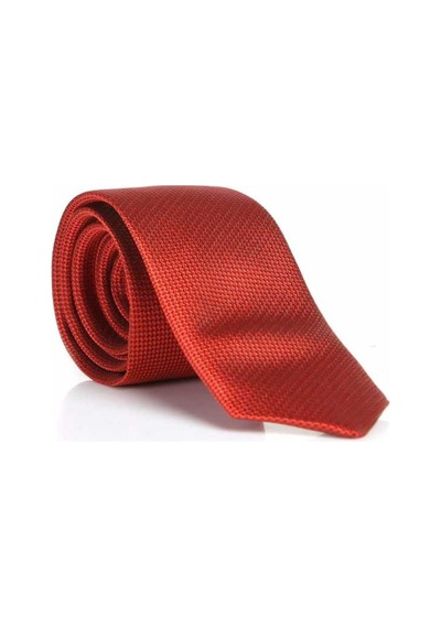 Gaffy Kırmızı Slim Fit Düz Renk Dokuma Kravat / DDK-20 Kırmızı