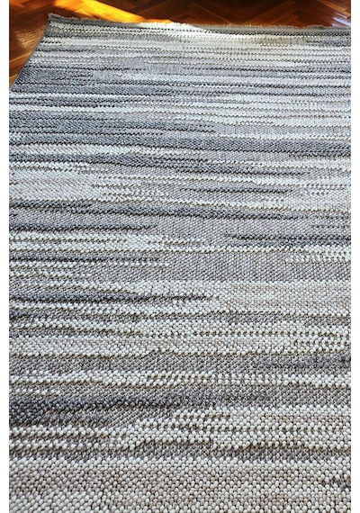 Leiva Home Monaco 0038 Krem Gri Bohem Sisal Bukle Yumuşak Özel Kesim Salon Koridor Mutfak Yolluk Saçaklı Halı 0140-krem/gri/bej