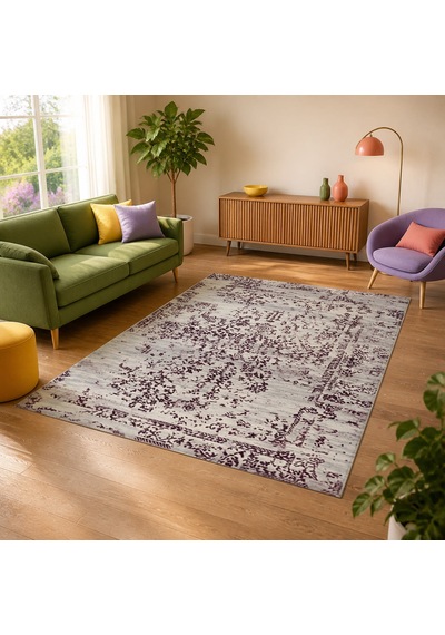 Kartela Halı Siro Halı Kaymaz Taban Makinede Yıkanabilir Halı Bordo - 200 X 300 Cm