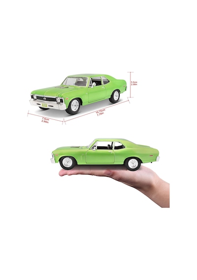 Maisto 1/24 1970 Model Chevrolet Nova Ss Yeşil