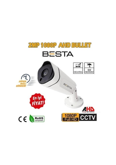 2mp Ahd 1080p Metal Kasa Güvenlik Kamerası Kd-9322