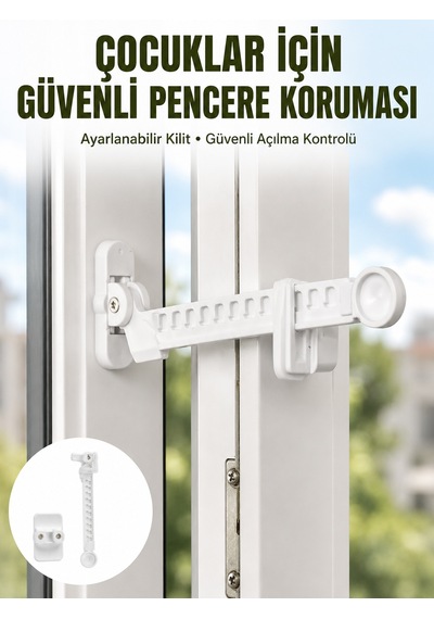 Cam Pencere Açılma Kontrol Kilidi Kolay Montaj 3 Lü Yeni Nesil Diğer