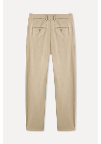 Mudo Erkek Erkek Bej Rengi Tapered Fit Chino Pantolon 1264893