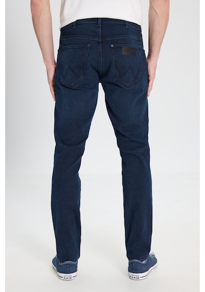 Wrangler Slim Fit Dar Kesim Düşük Bel Normal Paça Larston Lacivert Esnek Jean Denim Pantolon