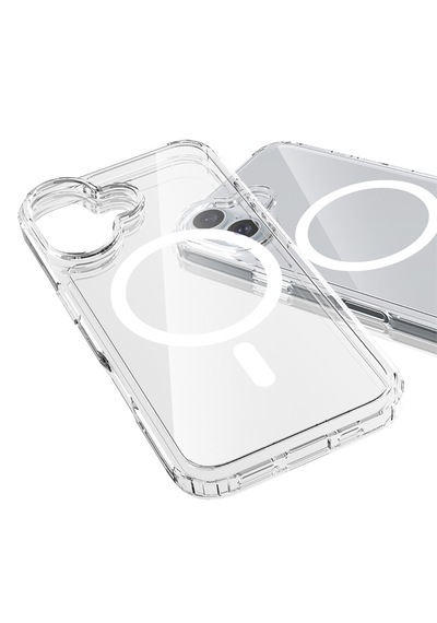 Apple Uyumlu iPhone Buff 16 Magsafe Air Hybrid Şeffaf Kılıf