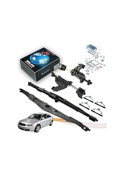 Audi A4 8e B6 2000-2005 5m0877481a 4b0877165, 8d5877151a İçin Sunroof Kızak Tamir Seti