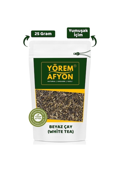 Özenle Filizleri Elle Toplanmış Güneşte Kurutulmuş %100 Doğal Beyaz Çay Camelia Sinensis 25gr.