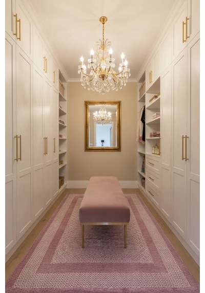 Pembe Modern Yıkanabilir Antibakteriyel Salon Halısı - Yo11543p