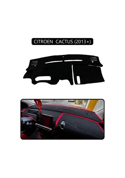 Cıtroen Cactus 2013+torpido Koruma Halısı Siyah Kenar