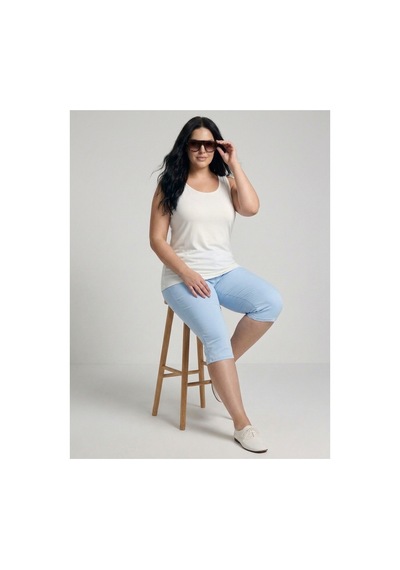 Hanezza Sıfır Kol T-shirt Beyaz - 906387882 Beyaz