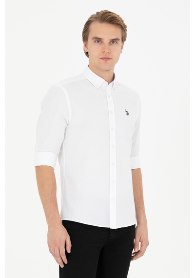 U.s. Polo Assn. Erkek Beyaz Gömlek Basic 50288629-vr013 Beyaz
