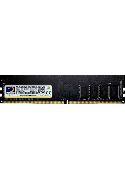 TWINMOS 16GB 3200MHZ DDR4 PC RAM MDD416GB3200D