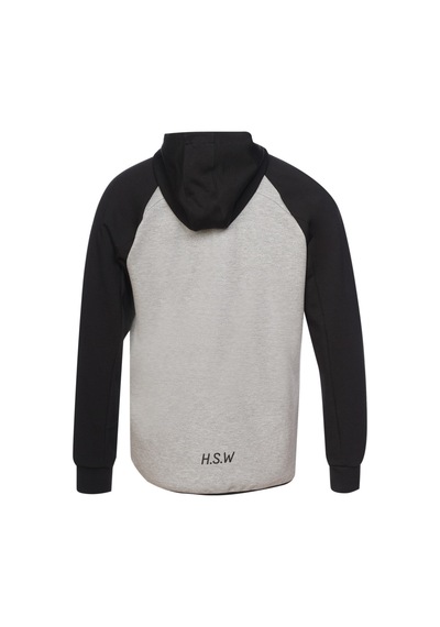 Hummel Nova Zıp Hoodıe Erkek Fermuarlı Ceket Gri Gri