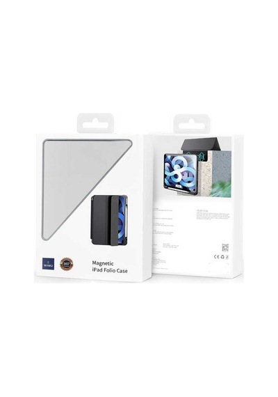 İpad 10.2 2020 8.nesil A2270-a2428-a2429-a2430 Uyumlu Arkası Şeffaf Standlı Nort Tablet Kılıfı - Mavi Açık - T19804