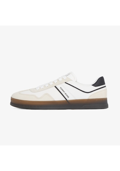 Tommy Hilfiger The Greenwich Leather Erkek Beyaz Sneaker 026 Em0em01524 Siyah
