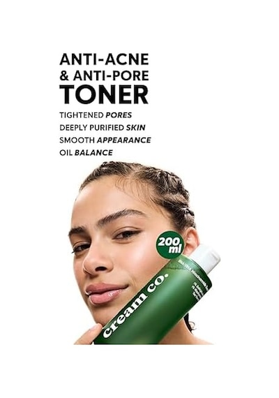 Cream Co. Akne & Siyah Nokta Karşıtı Gözenek Sıkılaştırıcı Bha/pha Niacinamide Salisilik Asit Tonik 200 Ml