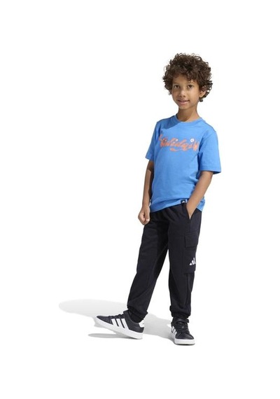 Adidas Tiro Nster Çocuk Mavi Yuvarlak Yaka Tişört